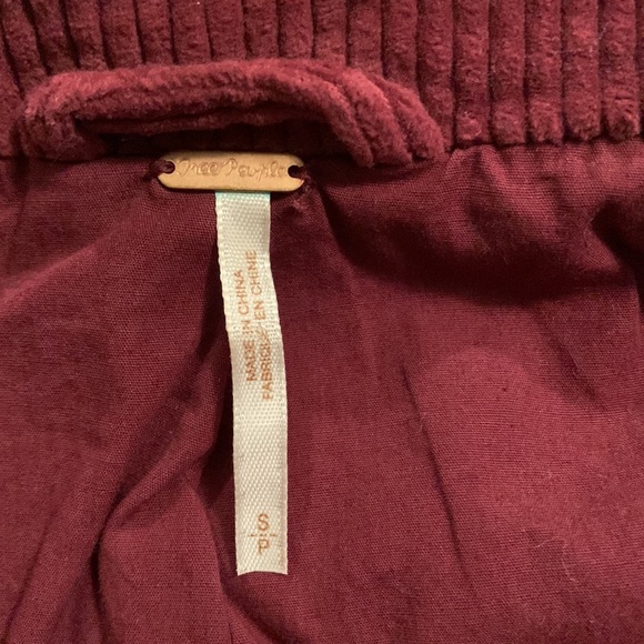 Free People Maroon Corduroy Jacket - Picture 11 of 14